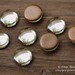 Vintage Glass Round Cabochon Jonquil Yellow 10pcs
