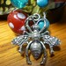 Queen Bee Silver Pendant Charm