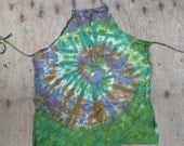 Camouflage Spiral Tie Dye Apron (Adult Size 100% Cotton) (One of a Kind)