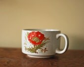 Red Poppy Stoneware Mug