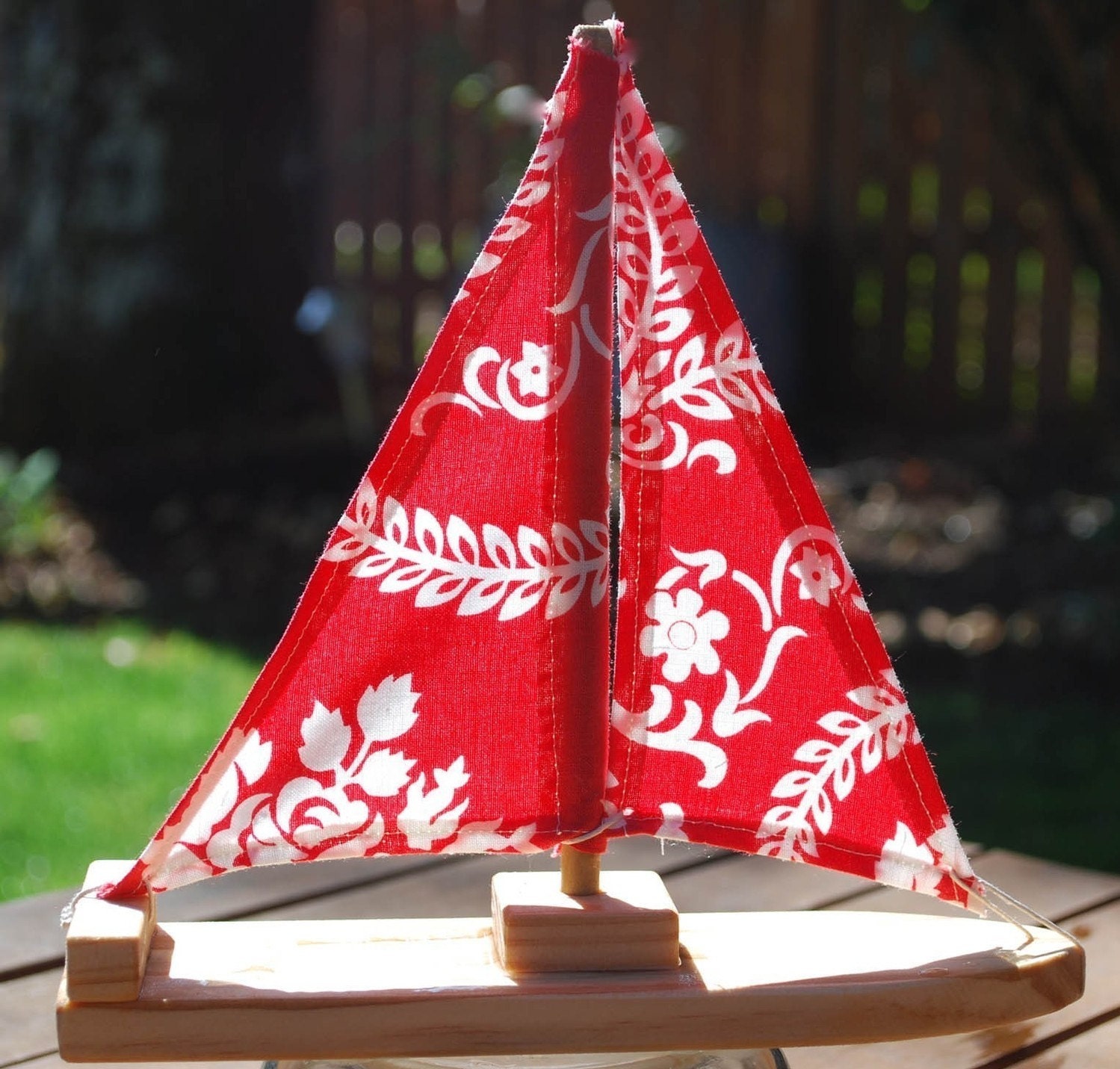 Country Girl Wooden Sailboat