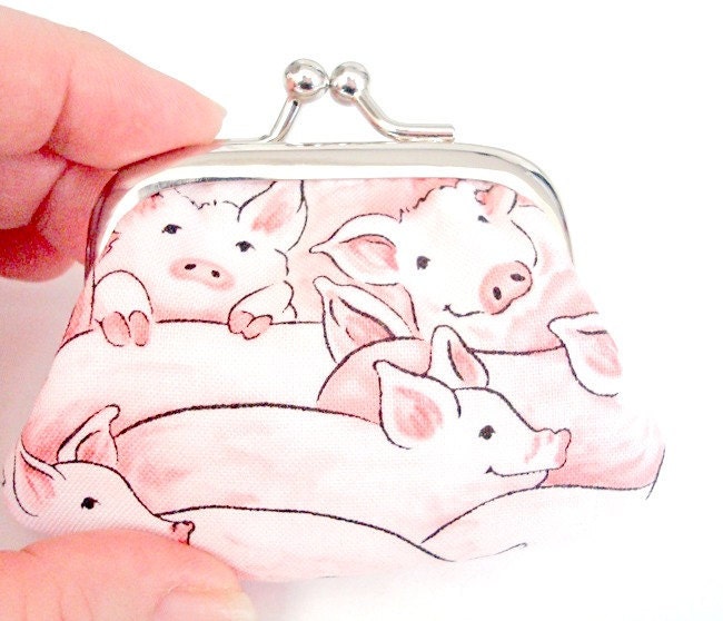 Pigs Among Us - Tiny Twistlock Coin Purse