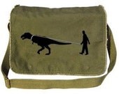 Man Walking Dinosaur Messenger Bag