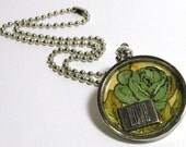 Blue Rose Necklace