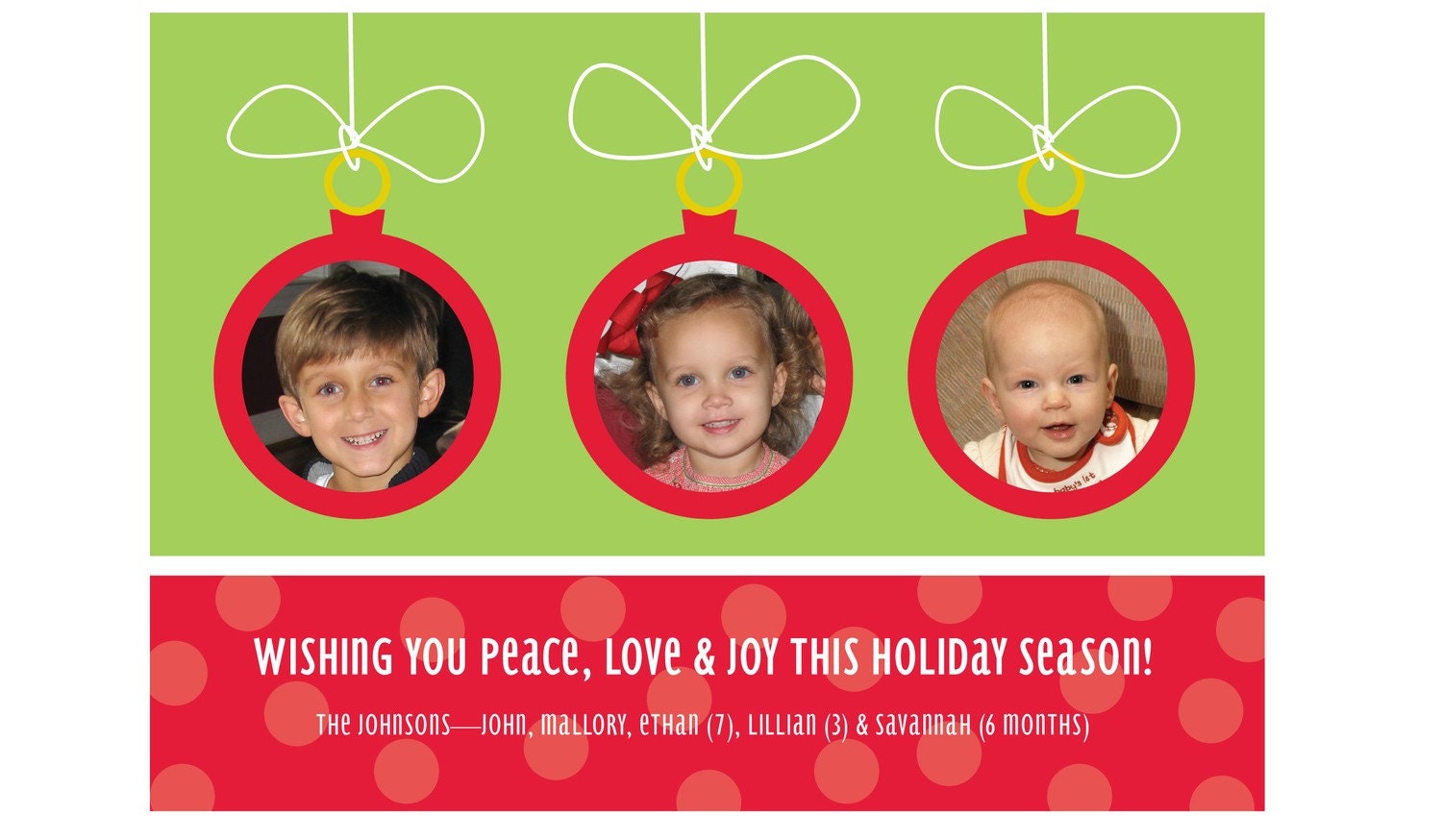Ornament Holiday Photo Card, Custom, Printable, Digital Il_570xn