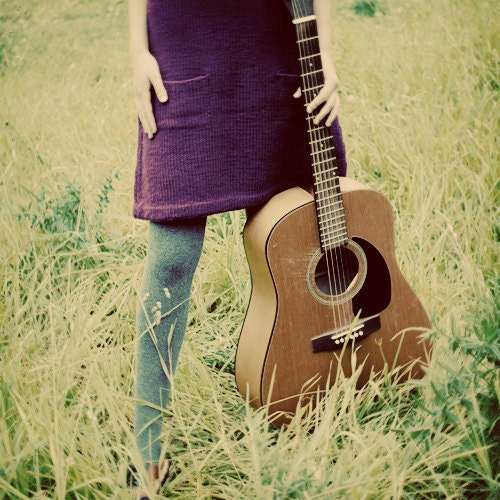Guitar Girl - Fine Art Photograph - janeheller