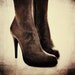 Red Stiletto - sexy red high heels, pumps, stilletos, shoes, 8X8 fine art print