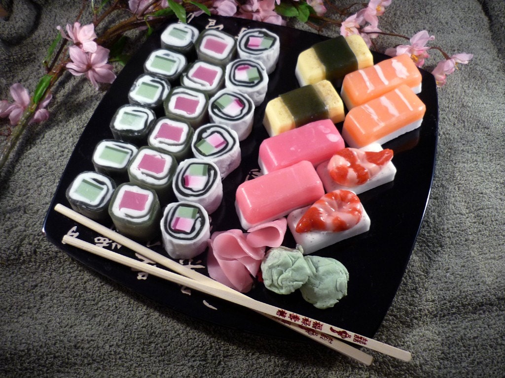 Sushi Soap Sampler, MEGA HUGE SET made to order