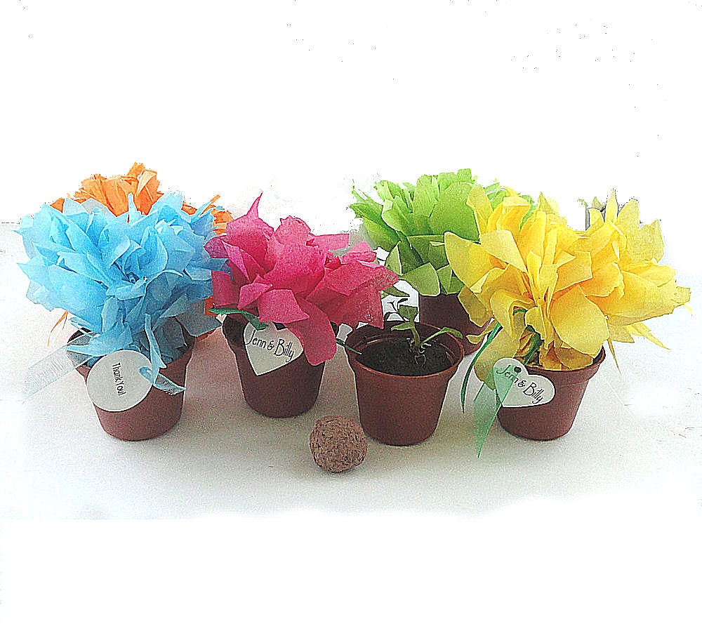 12 Seed Bomb Wedding Favor Flowers Table Decorations Bridal Shower Favors Personalized Party Favor Tags