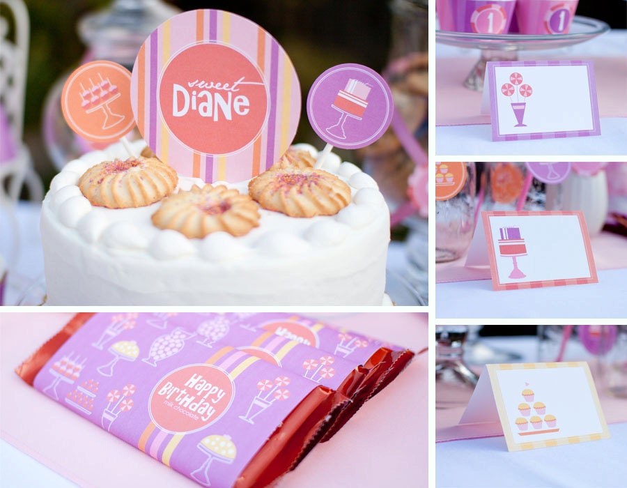 Custom Sweets Shop, Candy Shop Birthday DIY Party Printables by MayDetails: Full Collection Il_570xn