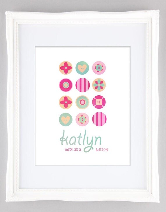 Buttons Custom Wall Art 8x10, Printable Il_570xn
