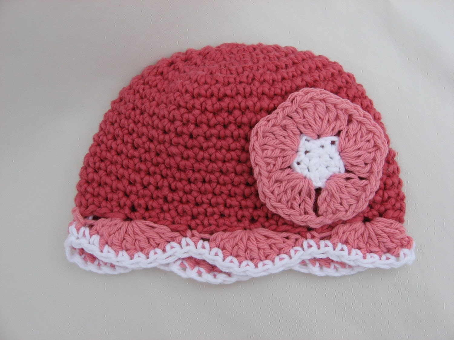 My Little Shellie Cloche Style Crochet Hat Pattern with sweet little flower Blossom,Crochet pattern pdf