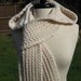 Nordic Hooded Scarf, Crochet Pattern Pdf