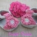 Baby Sandals, Crochet Pattern Pdf, super cute, super easy