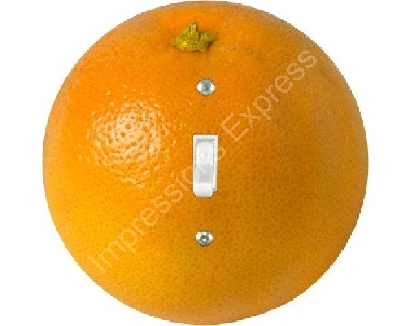 Orange Fruit Single Toggle Switch Plate Cover