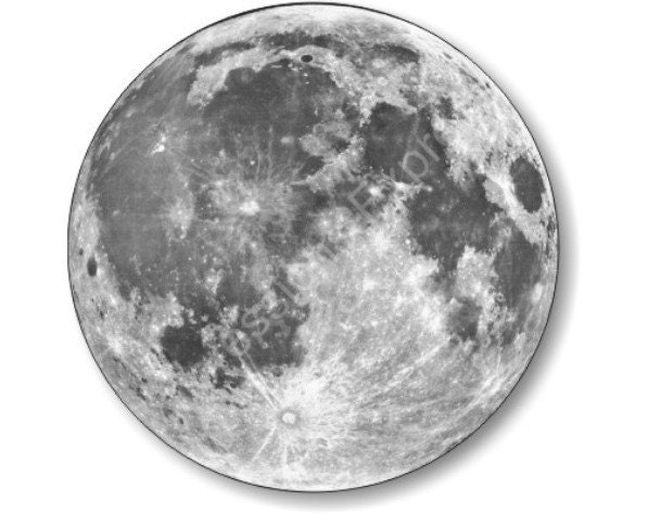 Moon from Space Round Mousepad - ImpressionsExpress