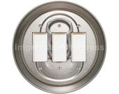 Aluminum Soda Can Triple Decora Rocker Switch Plate Cover