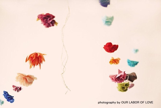 Fabric Flower Garland (3 yards)