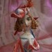 Carnival beauty. Ceramic bell, sculpture.