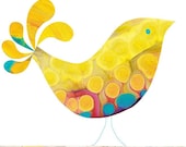 Children Decor B is for Bird (yellow) Print