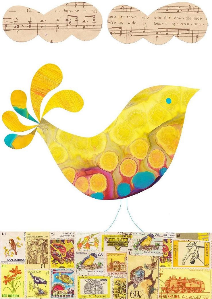 Yellow Bird Print