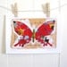 Butterfly Print (Red Butterfly )