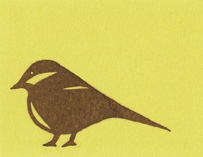Postcards 'Single birdie'