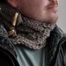Celtic Connection - handknit UNISEX superchunky cabled scarf / neckwarmer / collar with wooden toggles made to order in 16 colors