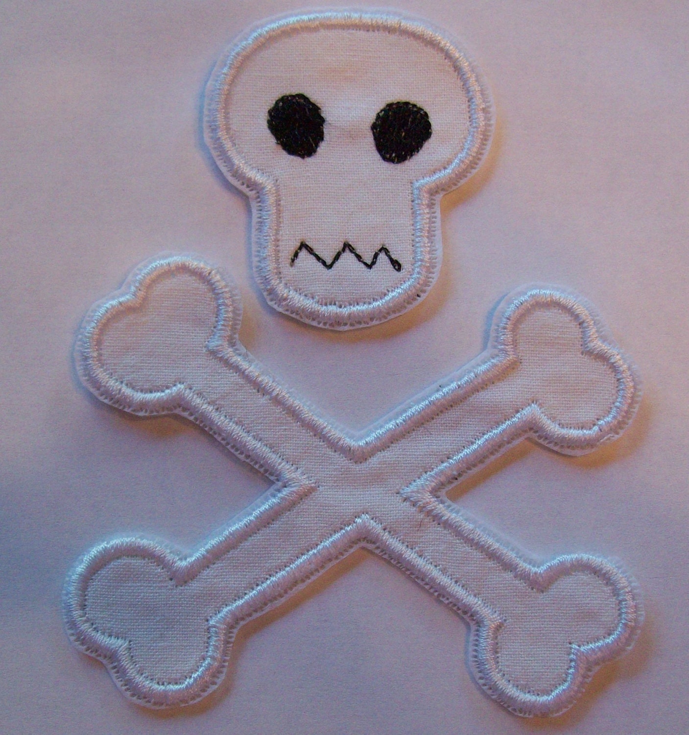 Iron On Applique - Skull and Crossbones