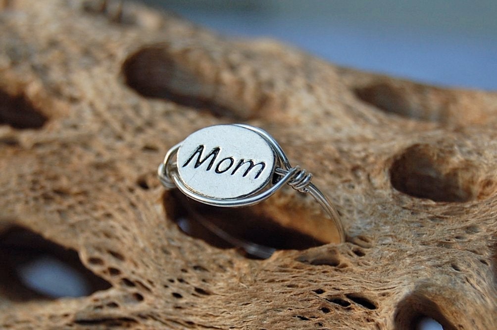 I Heart Mom - Sterling Silver Ring - by  Last Day of Forever Designs