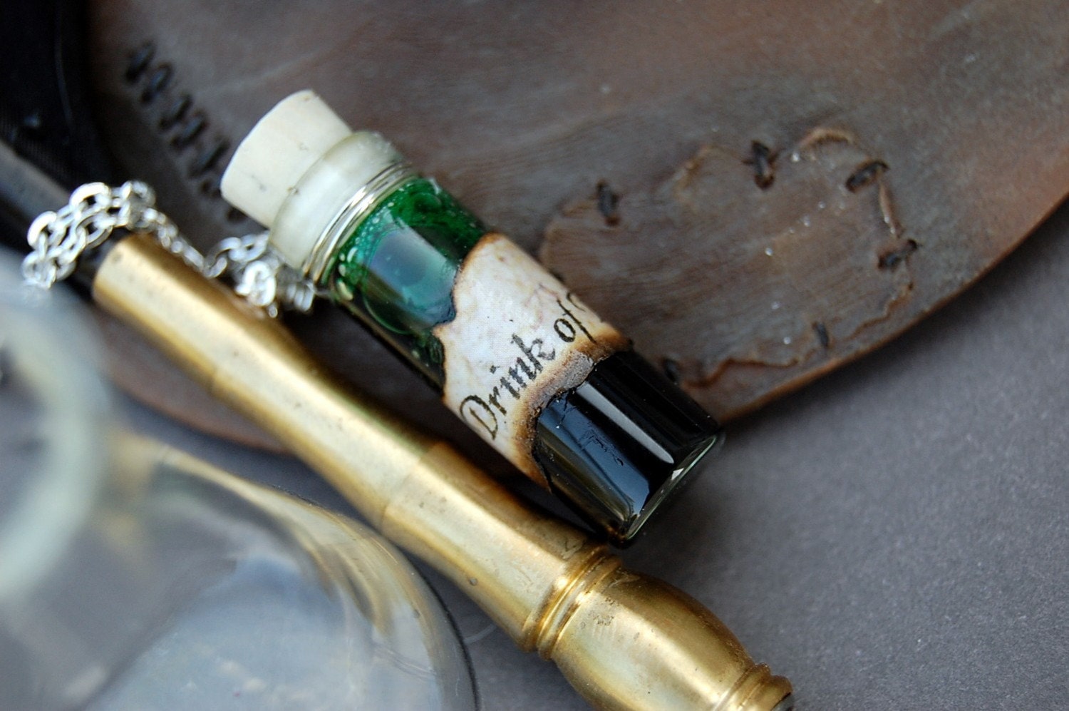 Drink of Despair Vial Necklace - by Last Day of Forever Designs