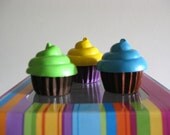 Crayon Cupcakes in Bakery Box - Set of 9