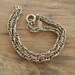 Vintage Sarah Coventry Twisted Rope Chain Ankle Bracelet 10 inches Gold Tone