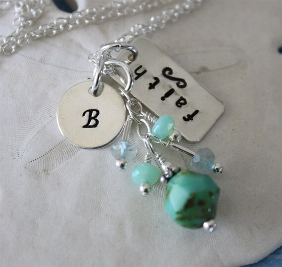Faith Necklace Personalized Sterling Silver