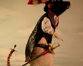 Gaslight Steampunk Rat OOAK Artist Needle felt Sculpture by Stevi T.