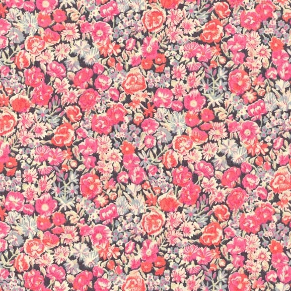 Chive Apricot Pink Liberty Tana lawn Fabric Half Yard