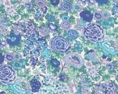 Elysian Turquoise Liberty Fabric Tana Lawn Cotton Half Yard