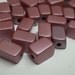 Purple plastic rectangular beads 10x5mm