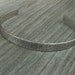 Mens hammered secret inscription silver cuff bracelet