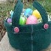 Pine and Lavender Mini Overalls Wool Gathering Basket