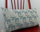 Moose Cushion Cover  in Dove Grey- 50cm x 30cm