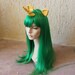 Snails pony cosplay wig - Friendship is Magic - snips - My Little Pony - Brony - green wig with mustard horn and ears