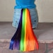 Rainbow Dash tail - clip on costume cosplay - my little pony costume - friendship is magic
