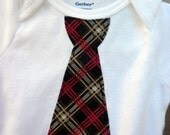 Black Preppy Striped Tie s/s Gerber Onesie or Shirt - NB - 5T