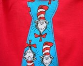 Funky Dr. Seuss Cat in the Hat Tie s/s or l/s Red Shirt - 0/3 mos. - 5T