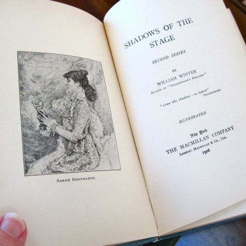 Shadows of the Stage William Winter Second Series Criticism 1906