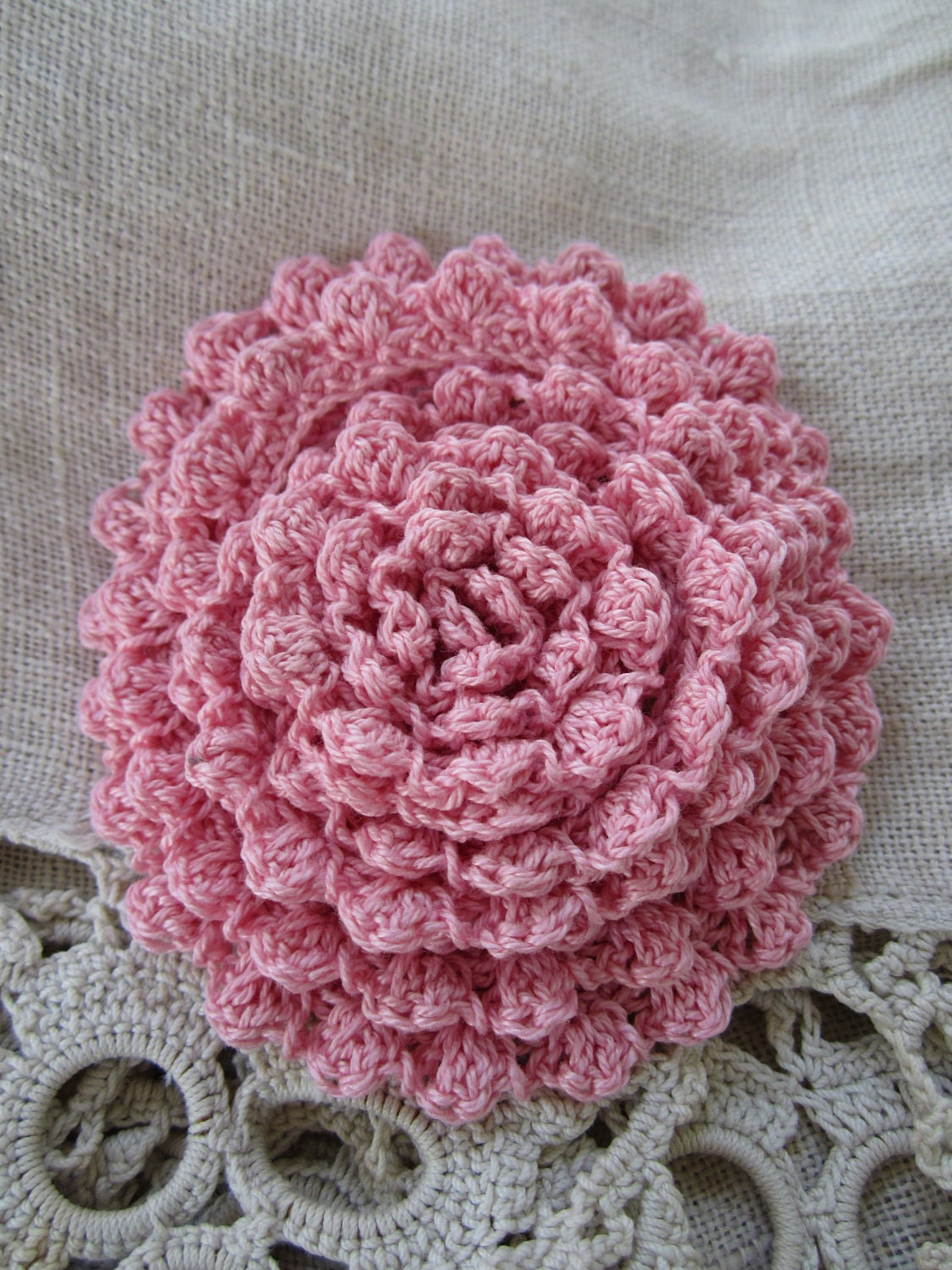 Lillie Hand Crocheted Scalloped Edging