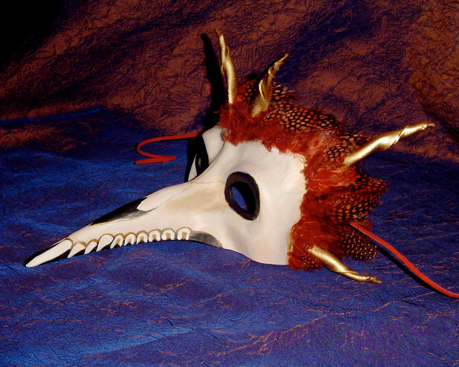 Horned Dragon Beast, Deaths Head, Grim Reaper Mask Made Upon Order