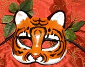 Tiger Mask, Tigress, Mardi Gras Masquerade Made Upon Order