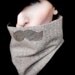 Mustache Scarf Cowl - Movember History Professor Neckwarmer